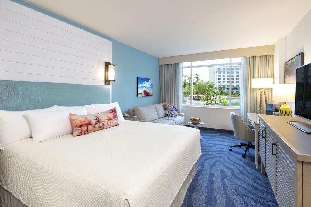 Quarto do Hotel Universal's Loews Sapphire Falls Resort Orlando