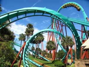 Parque Busch Gardens em Tampa: montanha-russa Kumba