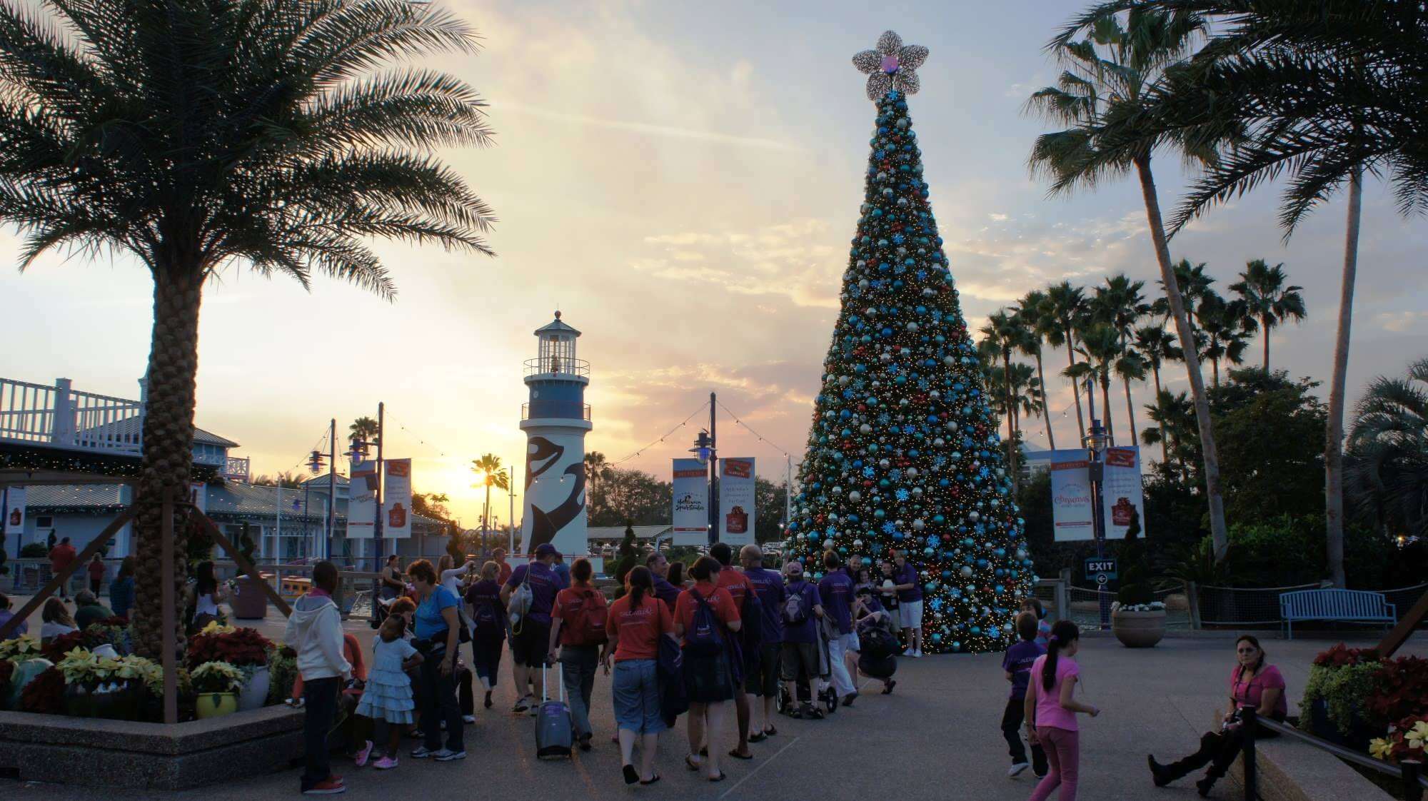 Árvore de Natal na Christmas Celebration no SeaWorld Orlando