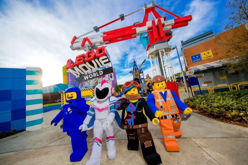 Personagens no The Lego Movie World na Legoland Florida