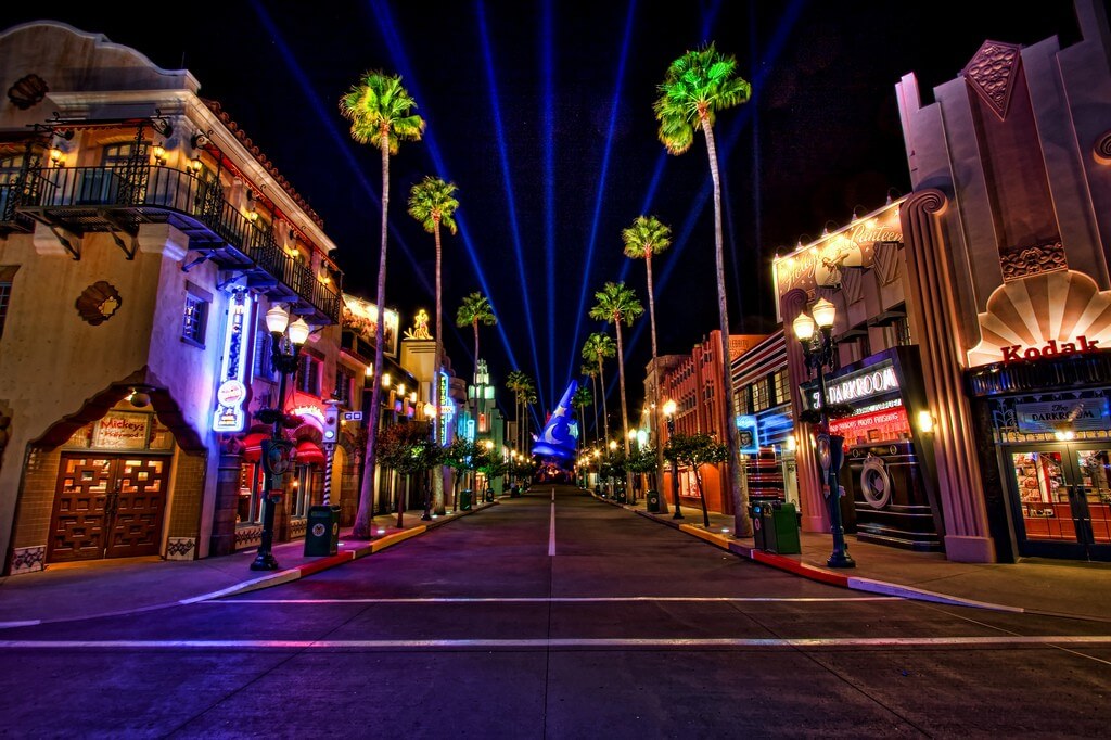 Parque Disney's Hollywood Studios à noite