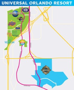 Novo parque Universal's Epic Universe na Universal Orlando: mapa