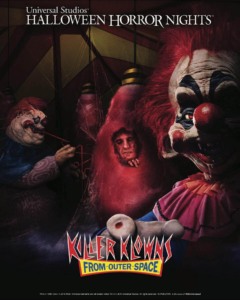 Atração de Palhaços Assassinos no Halloween da Universal Orlando em 2019: Killer Klowns from Outer Space