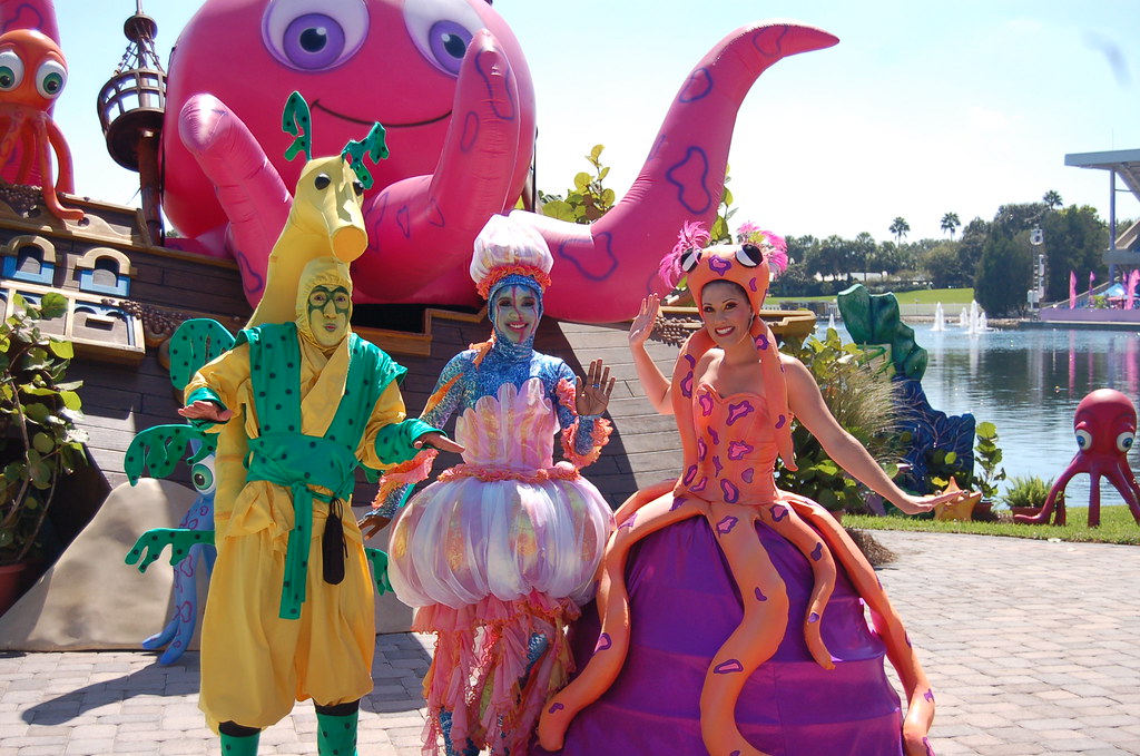 Personagens no Halloween no SeaWorld Orlando
