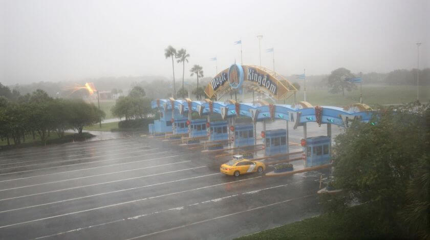 Época de furacões no Magic Kingdom da Disney Orlando