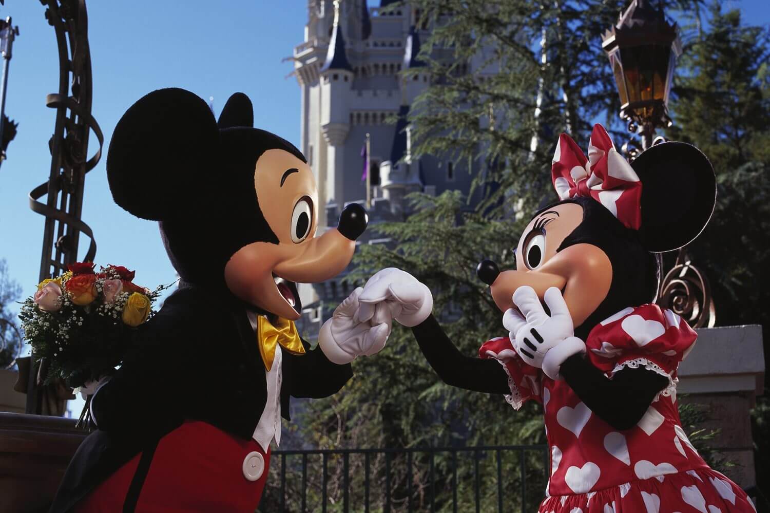 Mickey e Minnie no Valentine's Day em Orlando