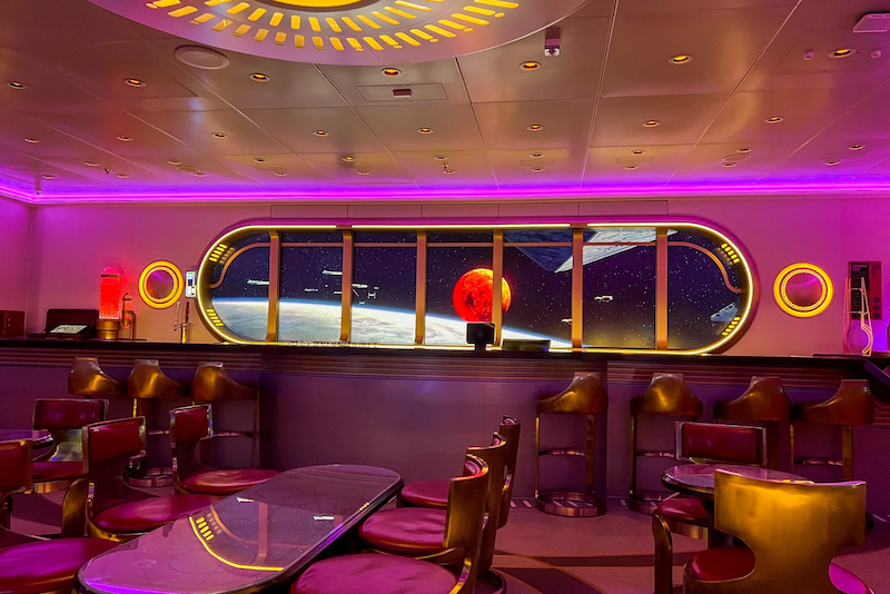 Star Wars: Hyperspace Lounge no cruzeiro Disney Wish
