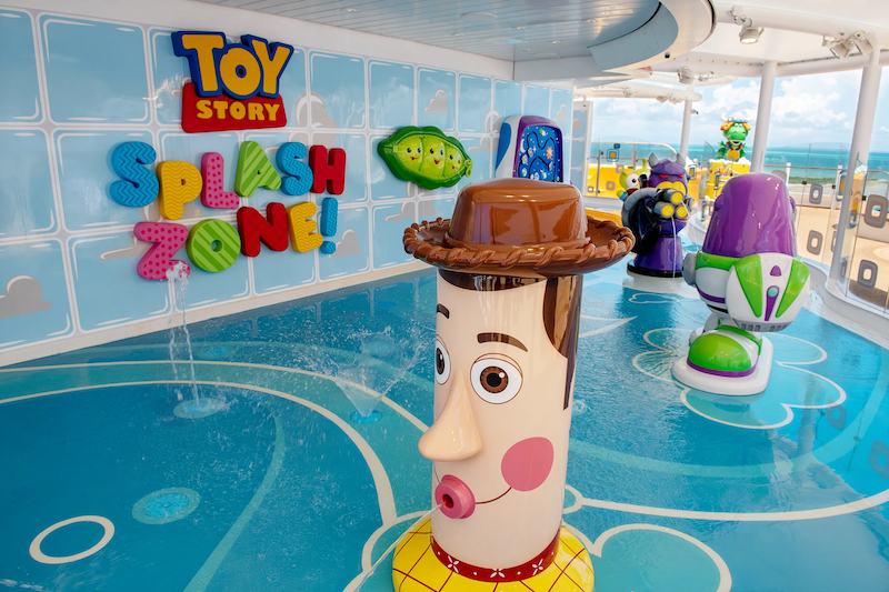Toy Story Splash Zone no cruzeiro Disney Wish