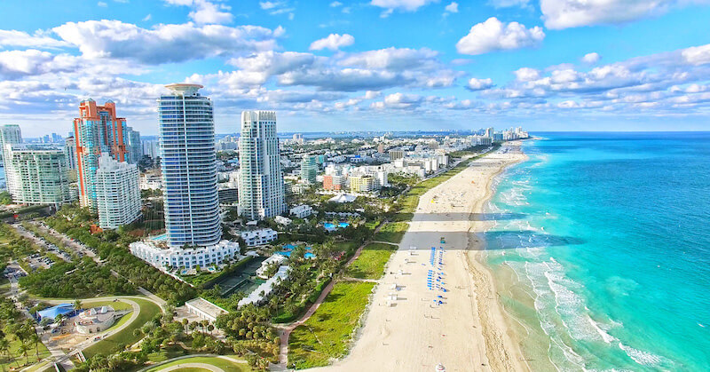 Cidade de Miami na Flórida