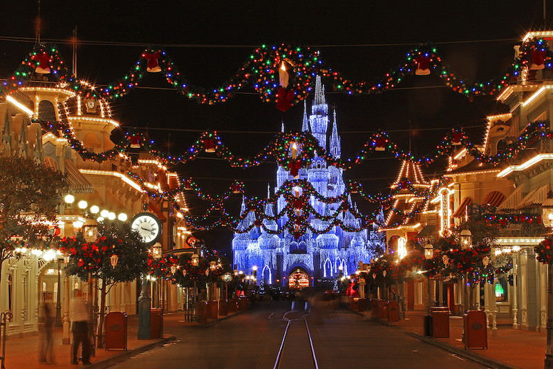 Natal no parque Magic Kingdom da Disney Orlando