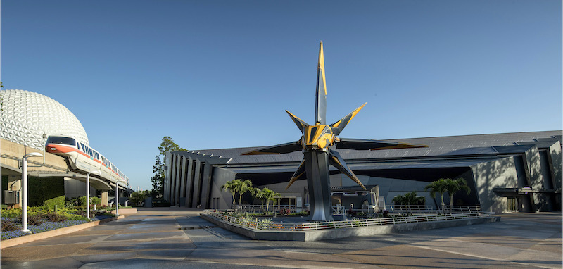 Entrada da Guardians of the Galaxy: Cosmic Rewind no Epcot da Disney Orlando