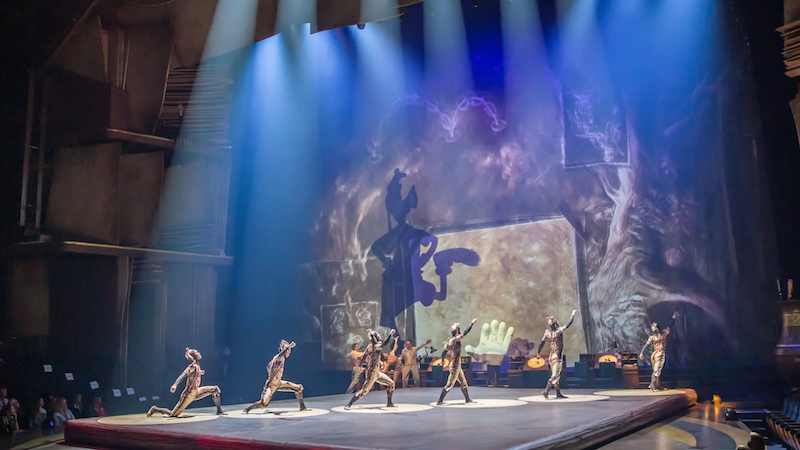 Artistas no Drawn to Life do Cirque du Soleil na Disney Orlando