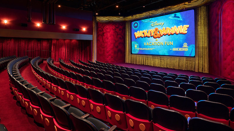Interior do Mickey Shorts Theater no Hollywood Studios da Disney Orlando
