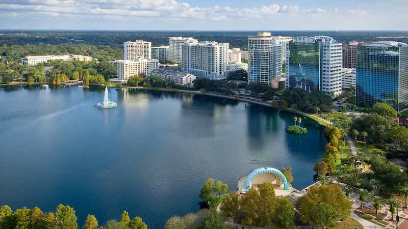 Vista da cidade de Orlando
