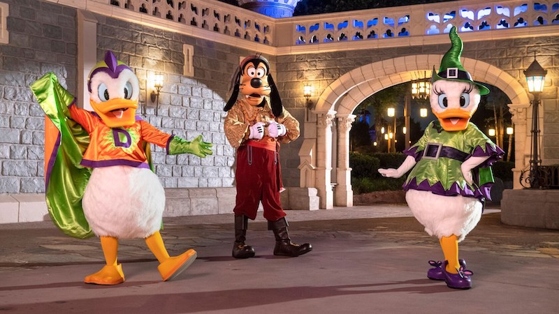 Personagens no After Hours Boo Bash no Magic Kingdom da Disney Orlando