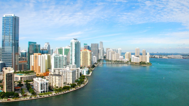 Vista da região de Miami