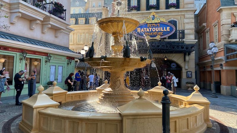Fonte de Ratatouille no Epcot da Disney Orlando