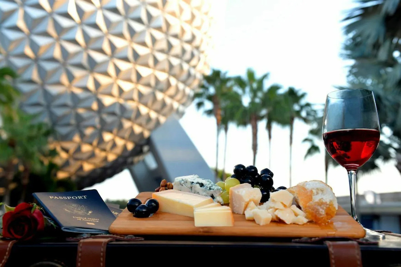 Comida e vinho no International Food & Wine Festival no Epcot da Disney Orlando