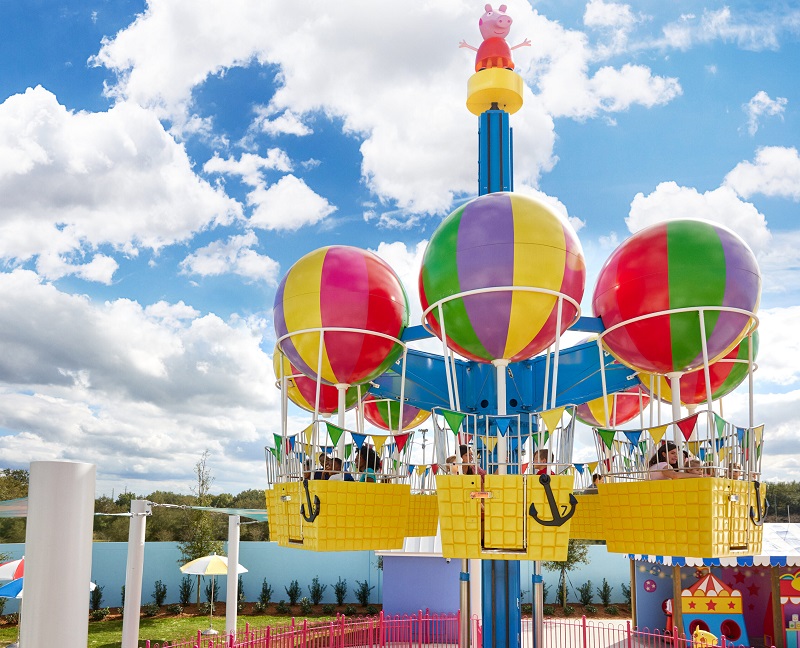 Peppa Pig's Baloon Ride no Parque da Peppa Pig no Legoland Florida Resort