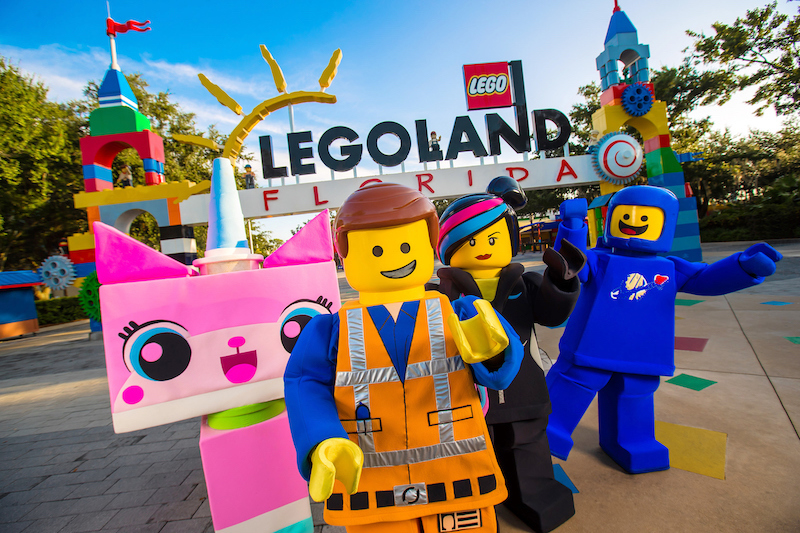 Personagens de The Lego Movie no Legoland Florida