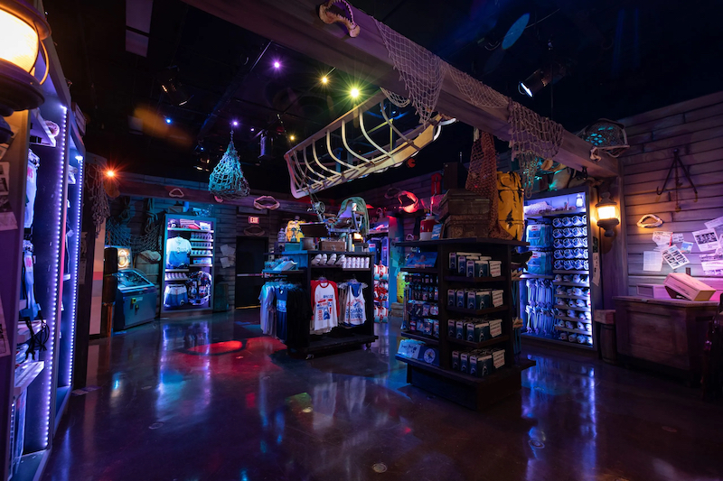 Sala Jaws na Summer Tribute Store no Universal Studios em Orlando