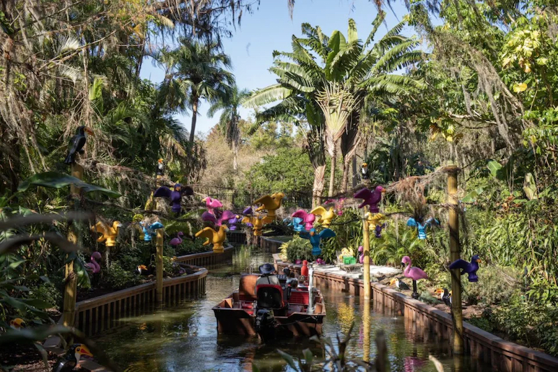 Trajeto da atração Pirate River Quest no Legoland Florida