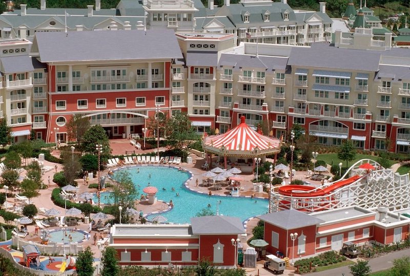 Área do hotel Disney's BoardWalk Inn em Orlando