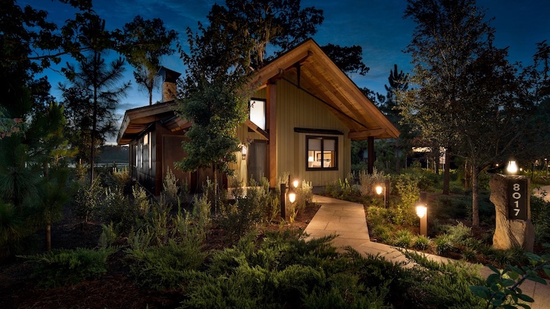 Fachada da cabana no Copper Creek Villas & Cabins at Disney’s Wilderness Lodge