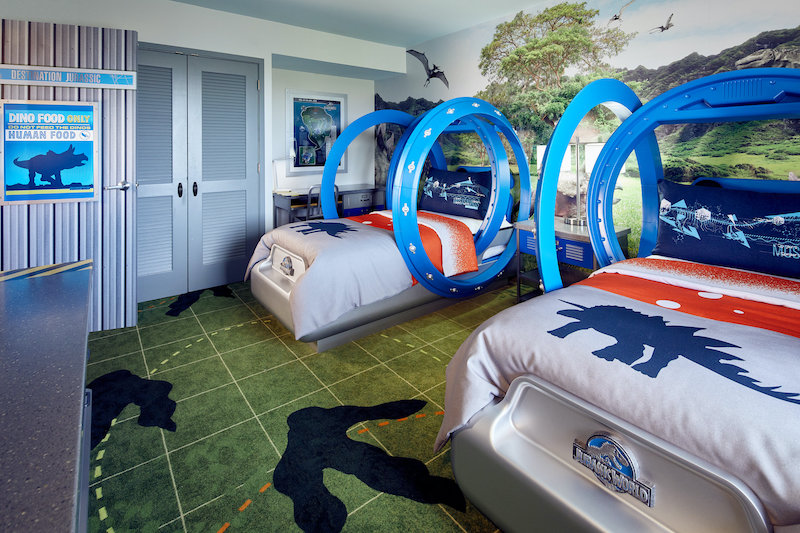 Jurassic World Kids' Suite no hotel Loews Royal Pacific Resort da Universal em Orlando