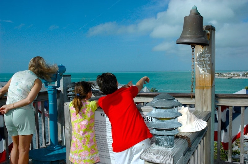 Vista da torre no Museu do Tesouro do Naufrágio em Key West