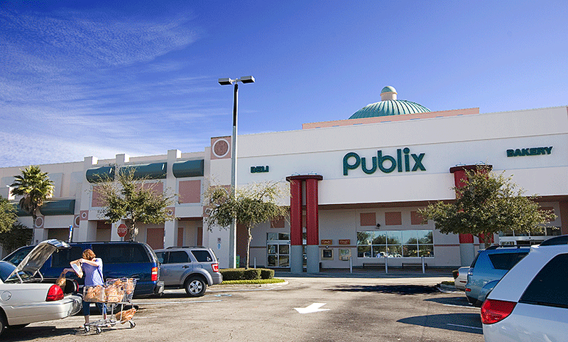 Estacionamento do supermercado Publix em Orlando