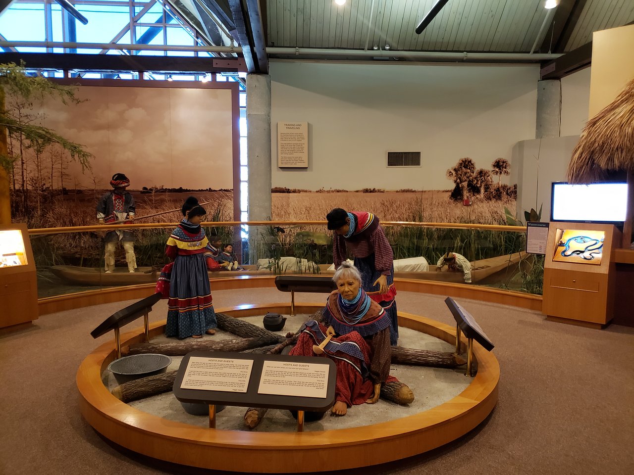 Exposição no Ah-Tah-Thi-Ki Museum na Flórida