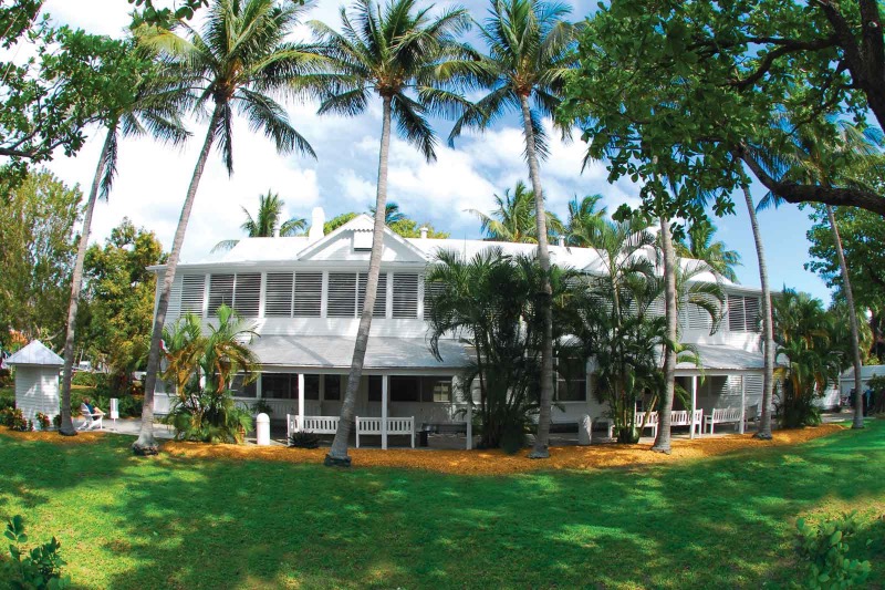 Fachada da Truman Little White House em Key West