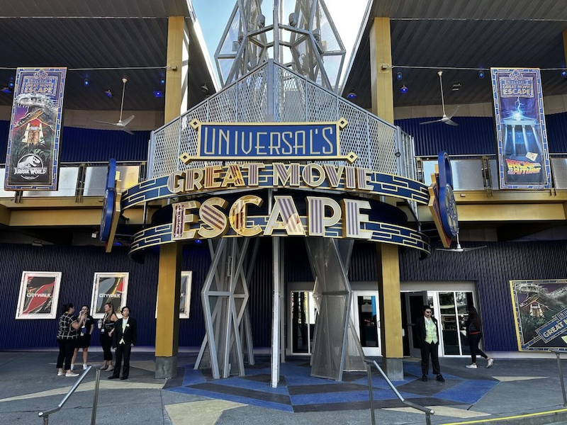 Fachada do Universal's Great Movie Escape em Orlando