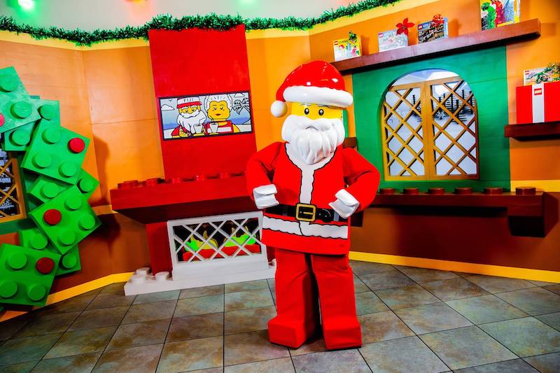 Papai Noel no Holidays at Legoland no parque Legoland Florida