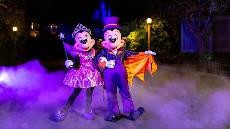 Mickey e Minnie no Halloween na Disney Orlando