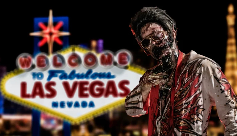 Zona de medo de Vegas no Halloween Howl-O-Scream no Busch Gardens Tampa Bay