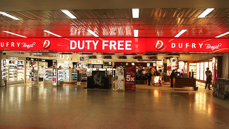 Duty Free Shop no aeroporto do Brasil